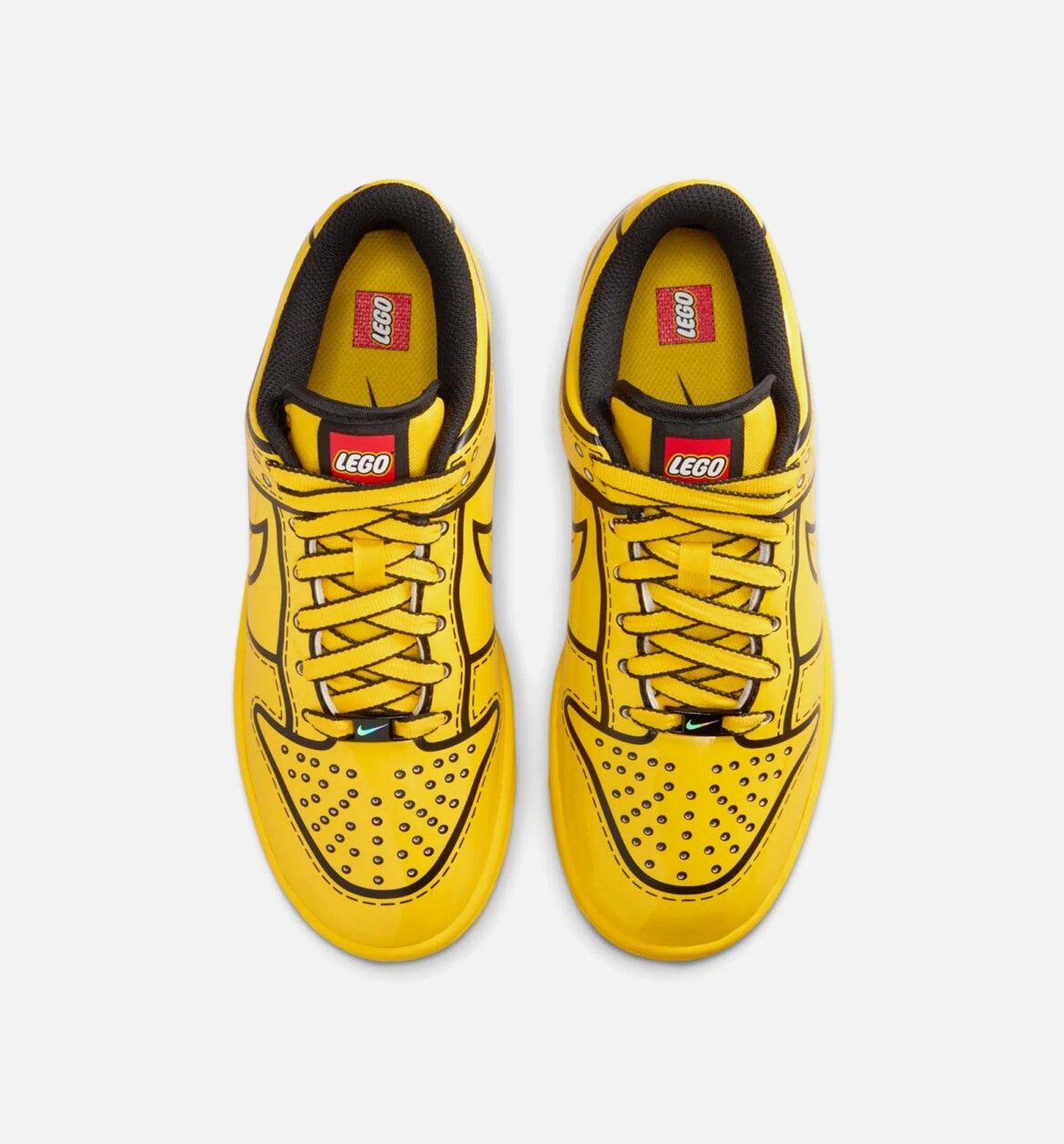 Dunk Low x Lego Grade School Lifestyle Shoe Tour Yellow Black Volt Tour Yellow
