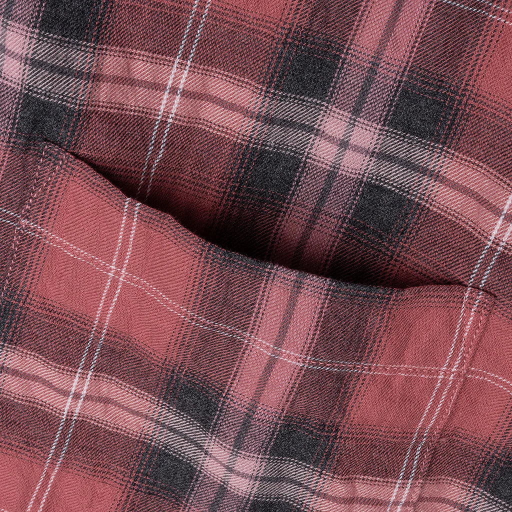 Beach Plaid Shirt Red