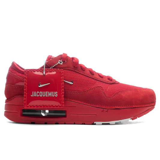Womens Air Max 1 SP x Jacquemus University Red Metallic Silver