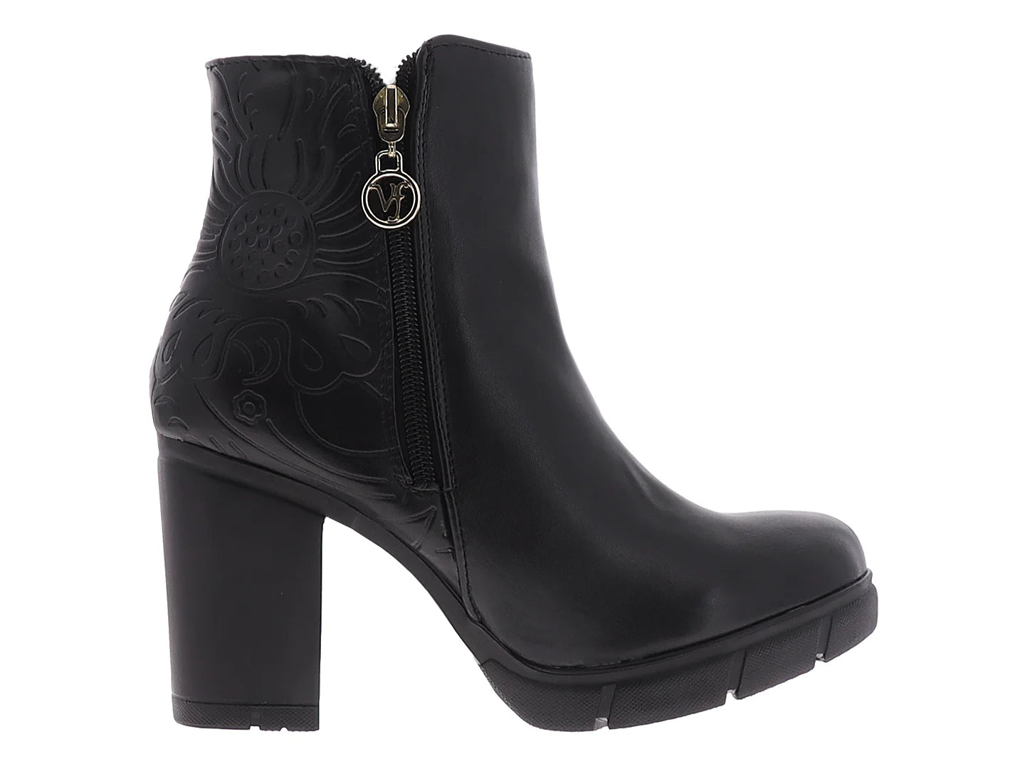 Botines VIFRA Cleveland Floral Negro para Mujer