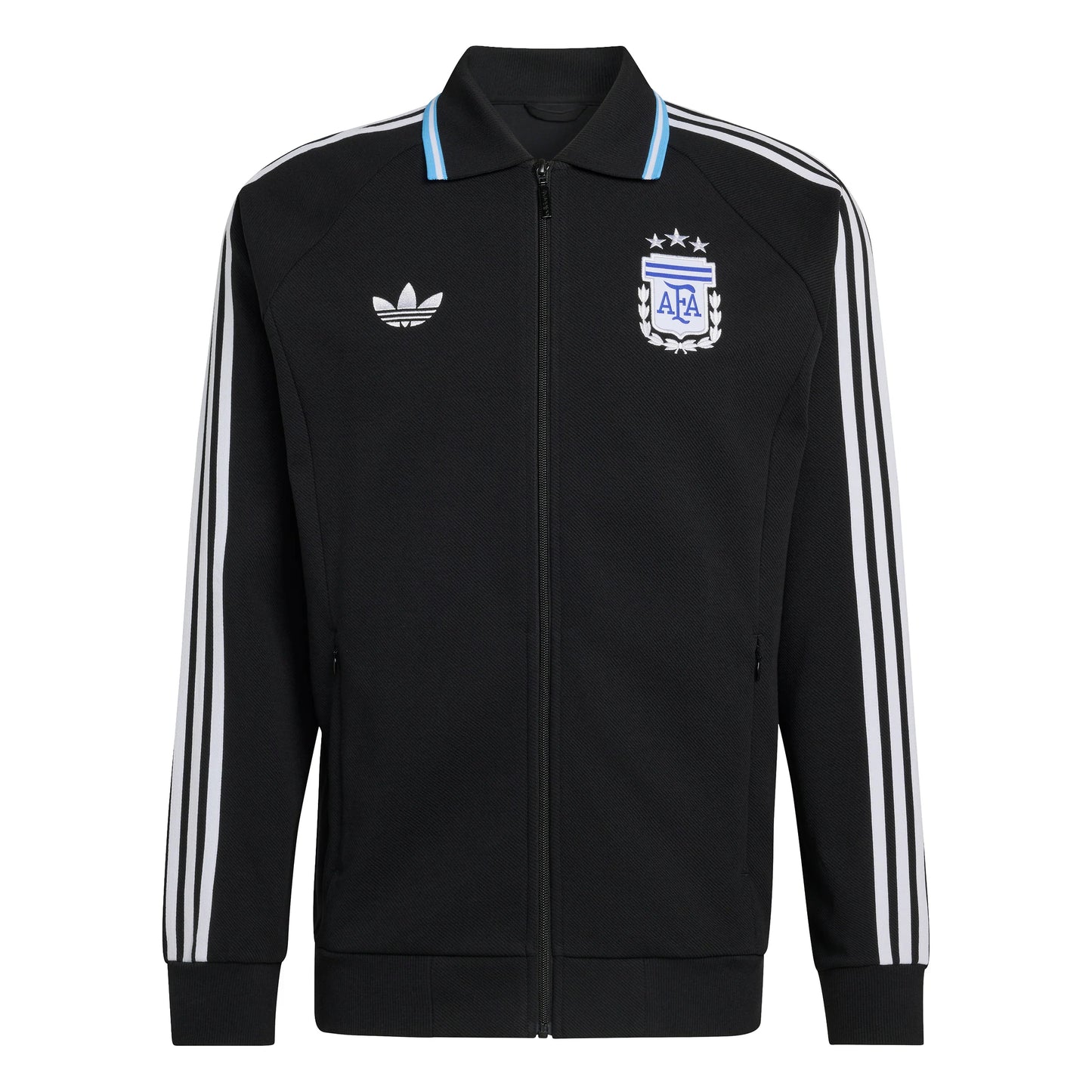 adidas Argentina Away Anthem Mens Soccer Jacket Black