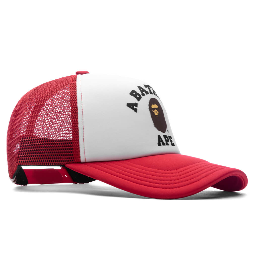 College Mesh Cap Red