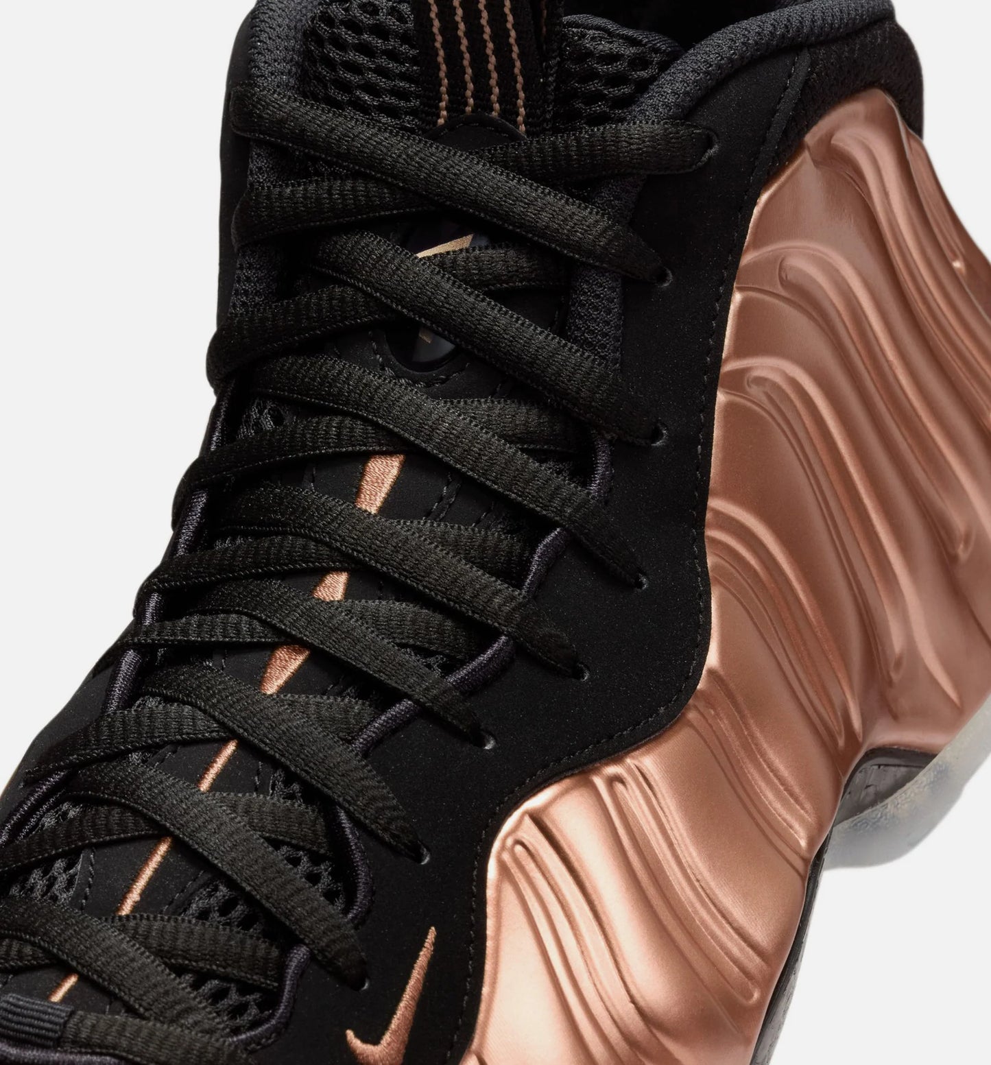 Air Foamposite One Copper Mens Basketball Shoe Black Metallic Copper Off Noir