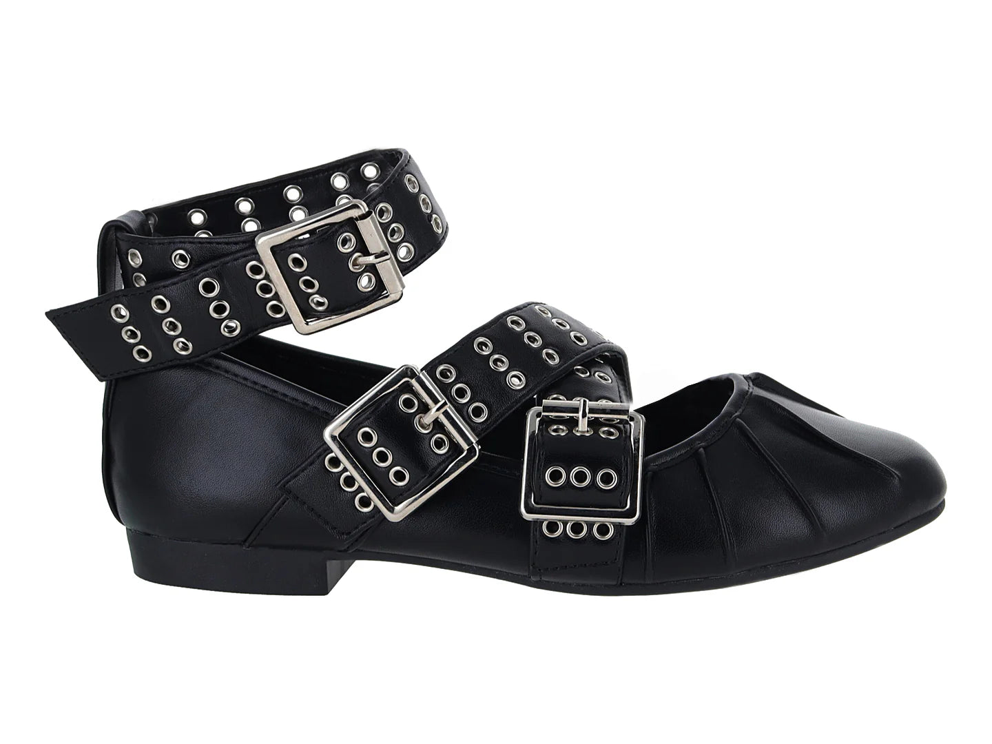 Zapatillas Flats Ballerina Negro ROZE para Mujer