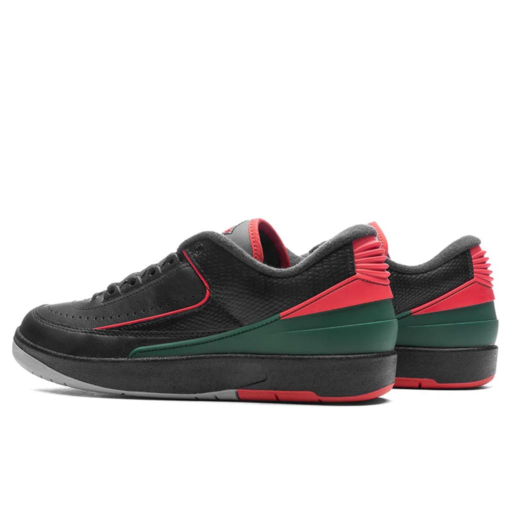 Air Jordan 2 Retro Low Christmas Black Fire Red Cement Grey