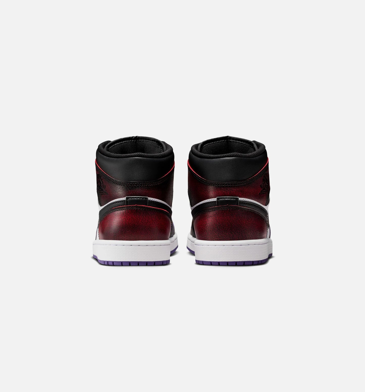 Air Jordan 1 Mid SE Mens Lifestyle Shoe True Red White Court Purple Black