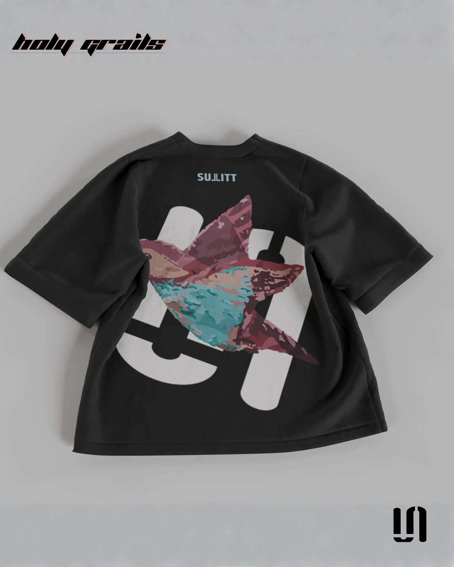 Feathered Friend Black Oversized Tee HG x Sullitt