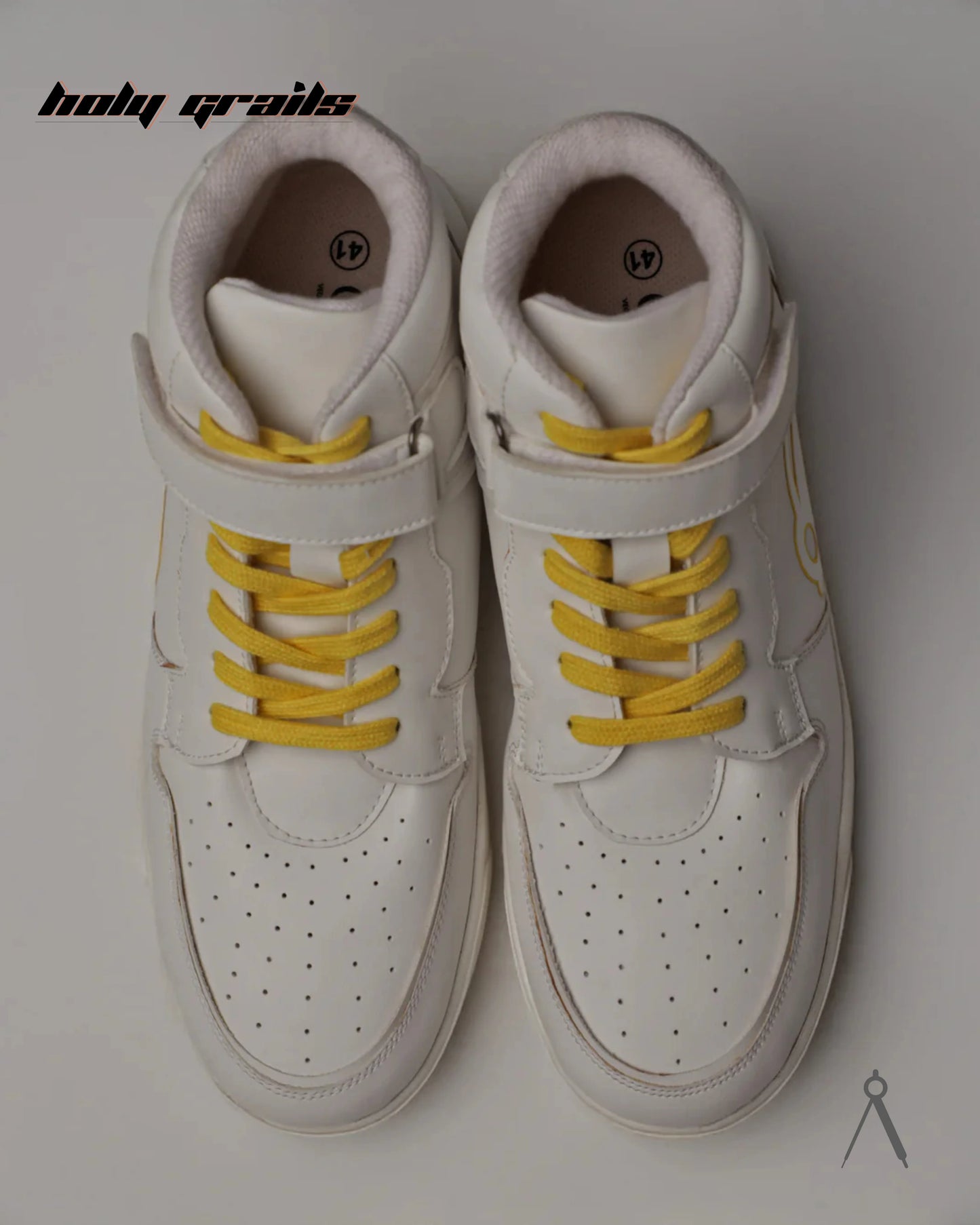 Vector White Yellow Accent High Sneakers HG x Cos Tan