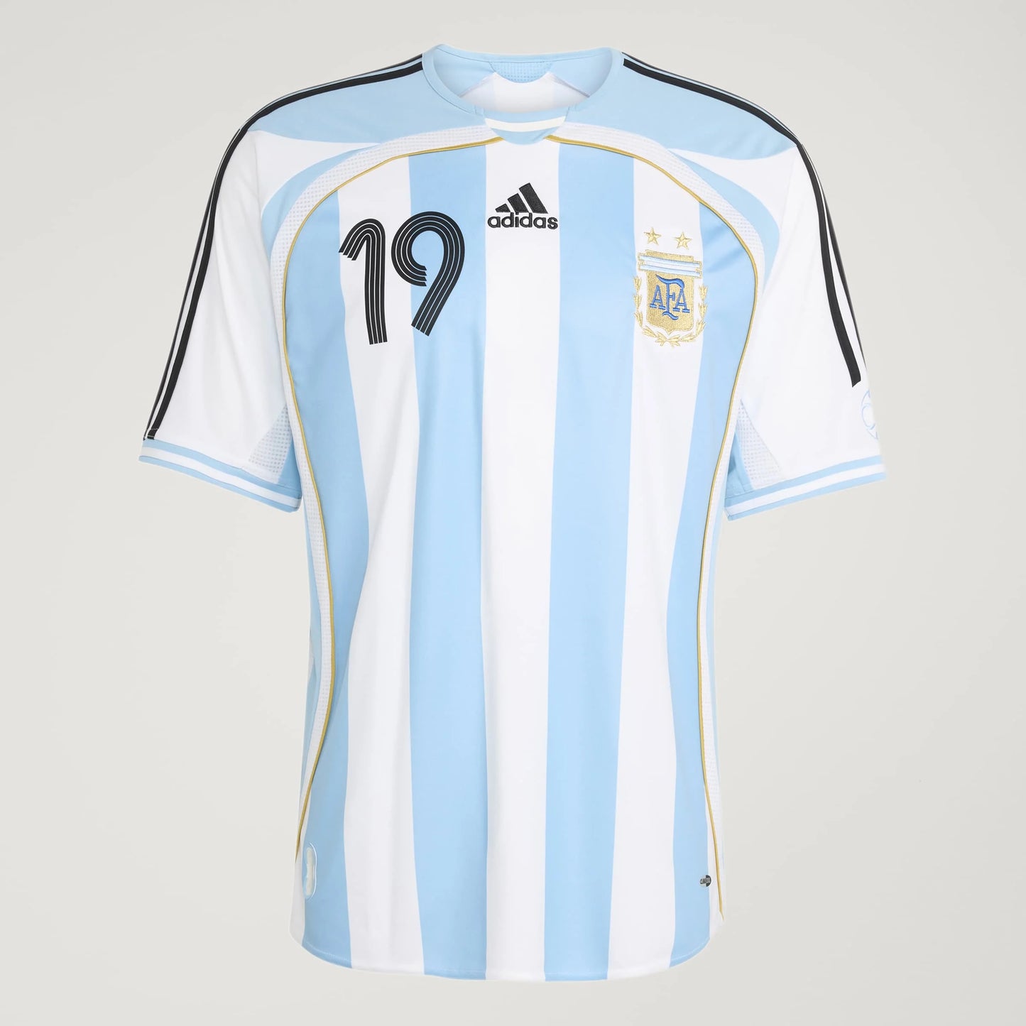 adidas Argentina Home Messi Mens Soccer Jersey 2006 White Sky Blue