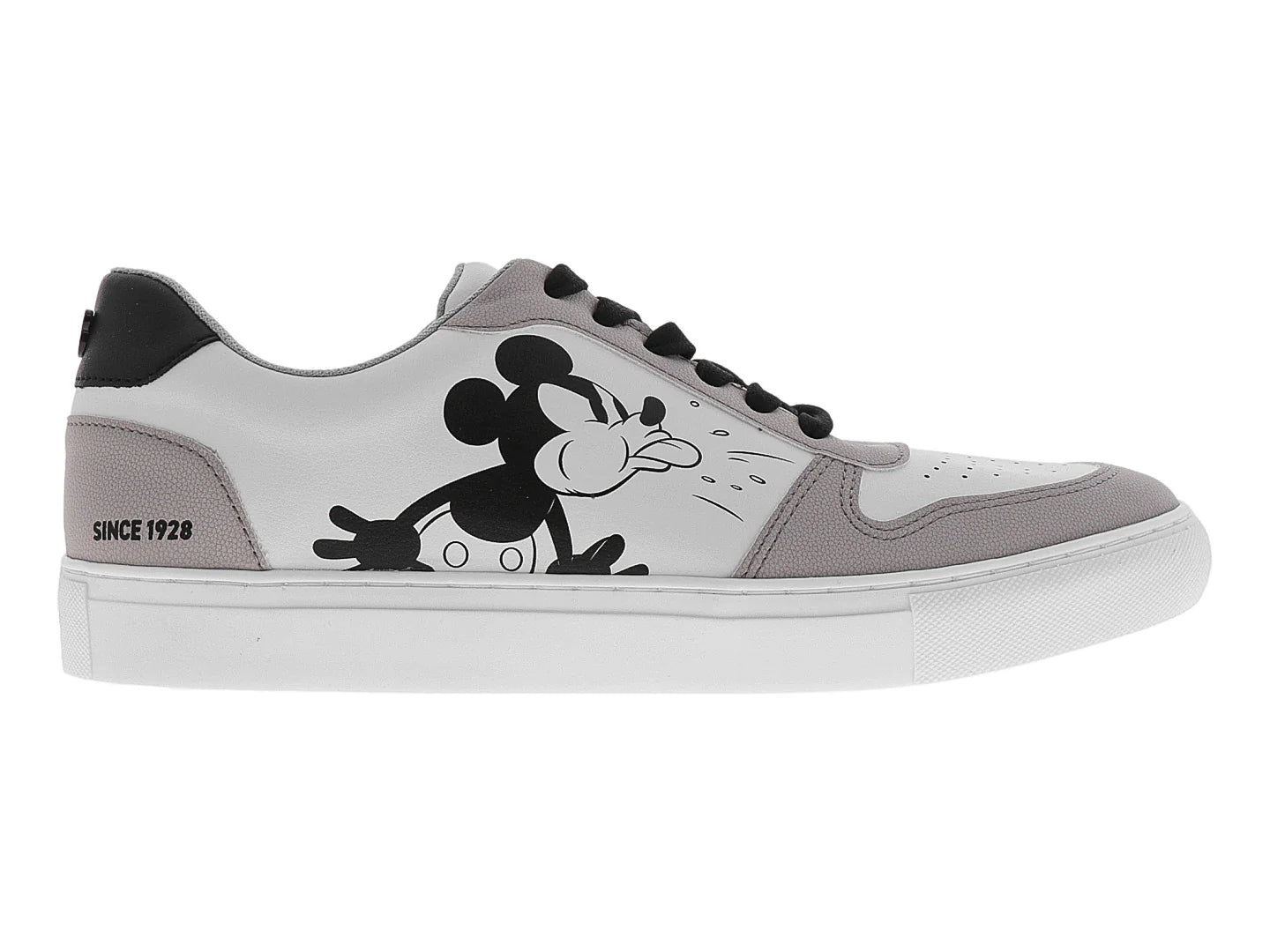 Tenis W Capsule Mickey Mouse Blanco y Gris para Hombre