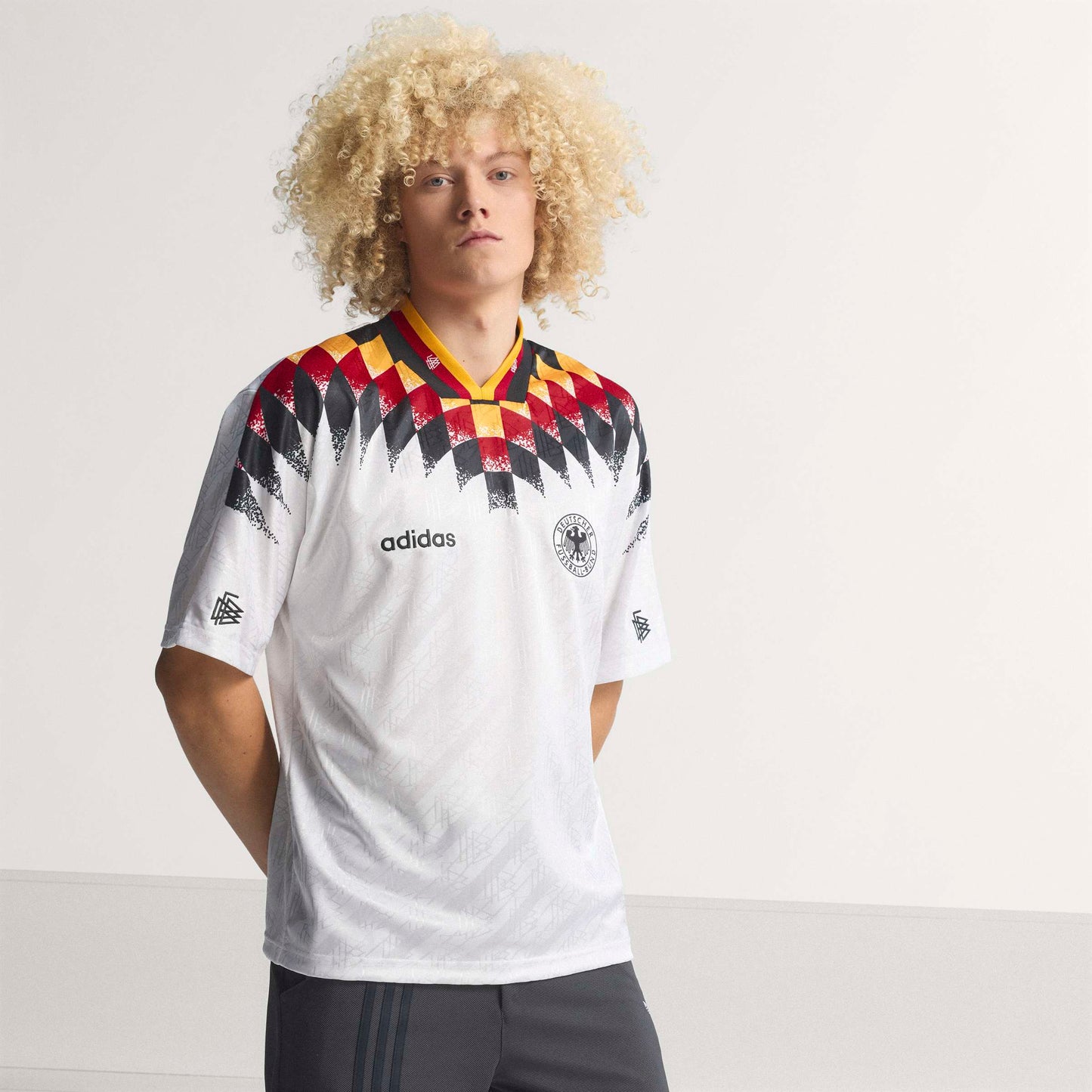 adidas Germany Home 1994 Mens Soccer Jersey White Black Red