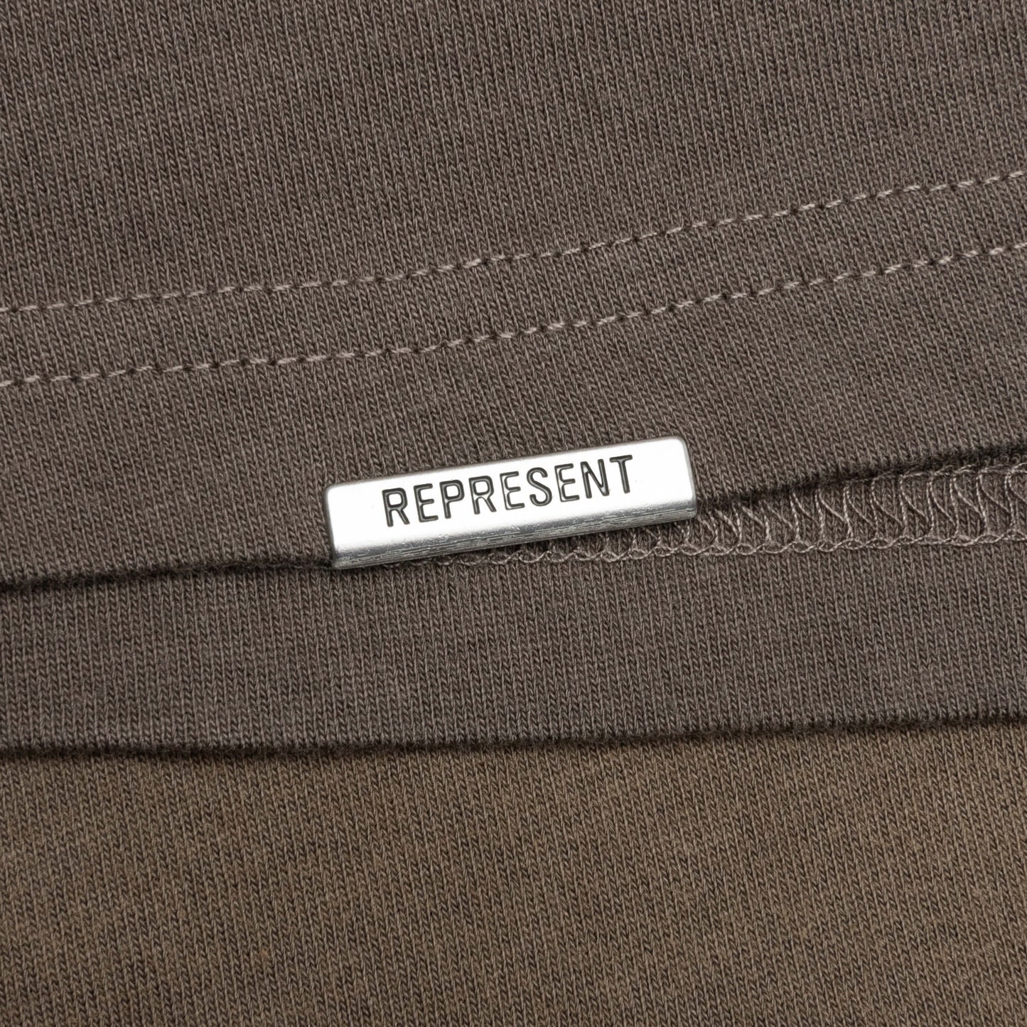 Crest T Shirt Dark Taupe