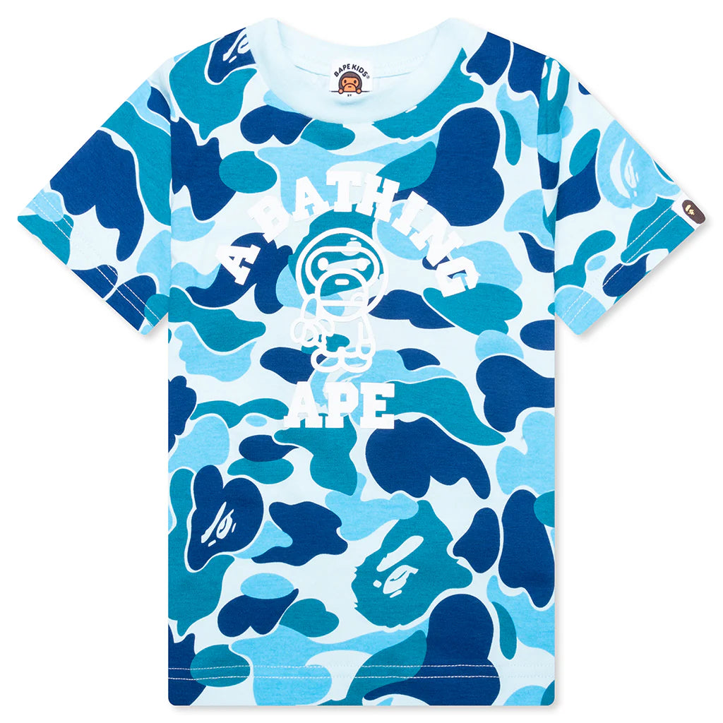 Kids Abc Camo Baby Milo College Tee Blue
