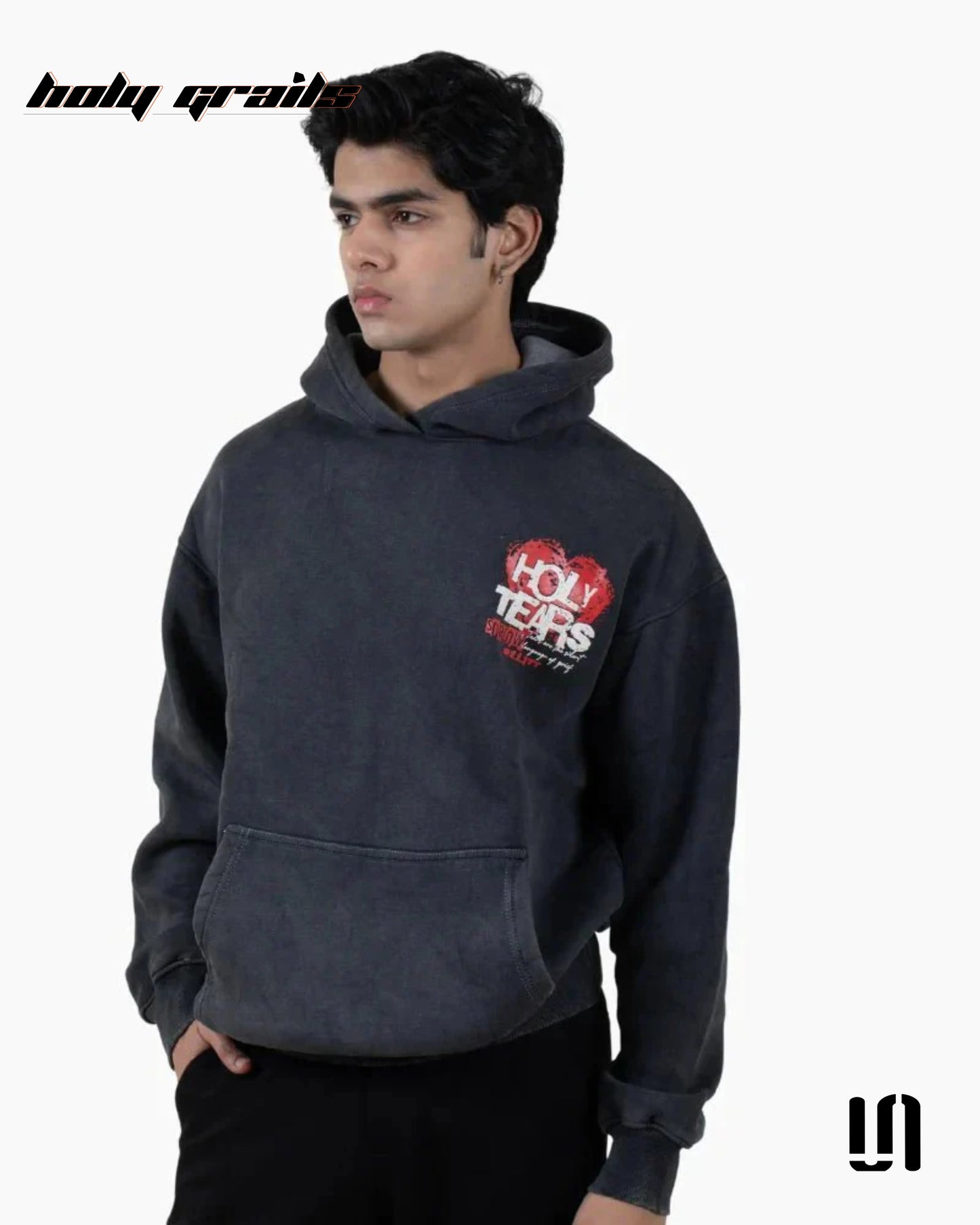 Holy Tears Black Oversize Hoodie HG x Sullitt