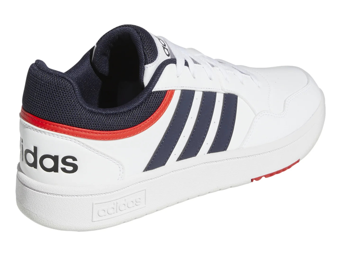 Tenis Adidas Hoops 30 Blanco Azul y Rojo para Hombre