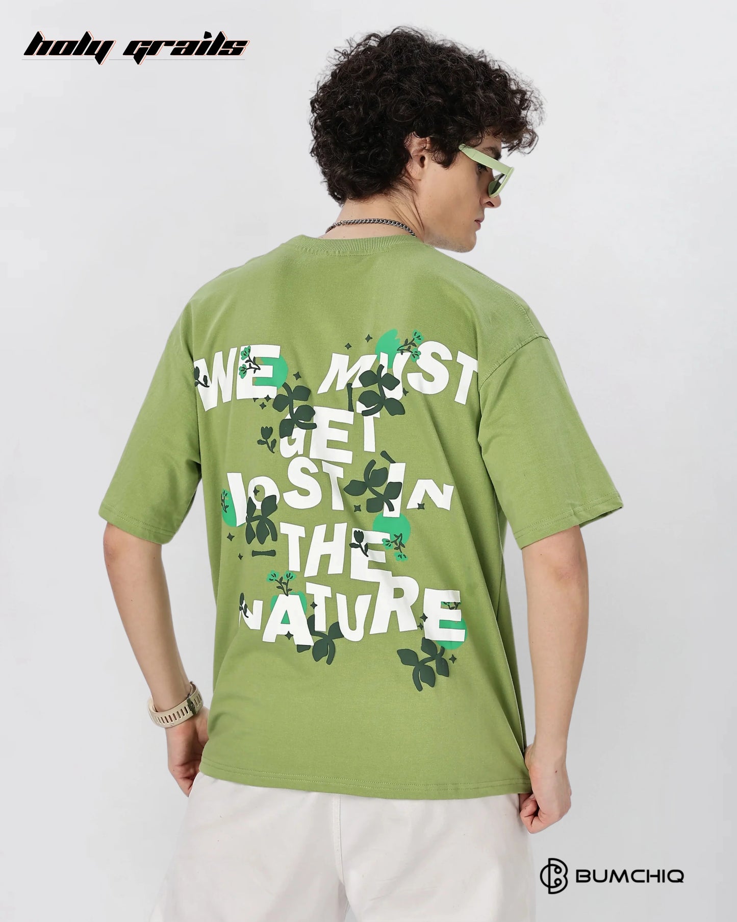 Nature Lost Green Oversize Tee HG x Bumchiq