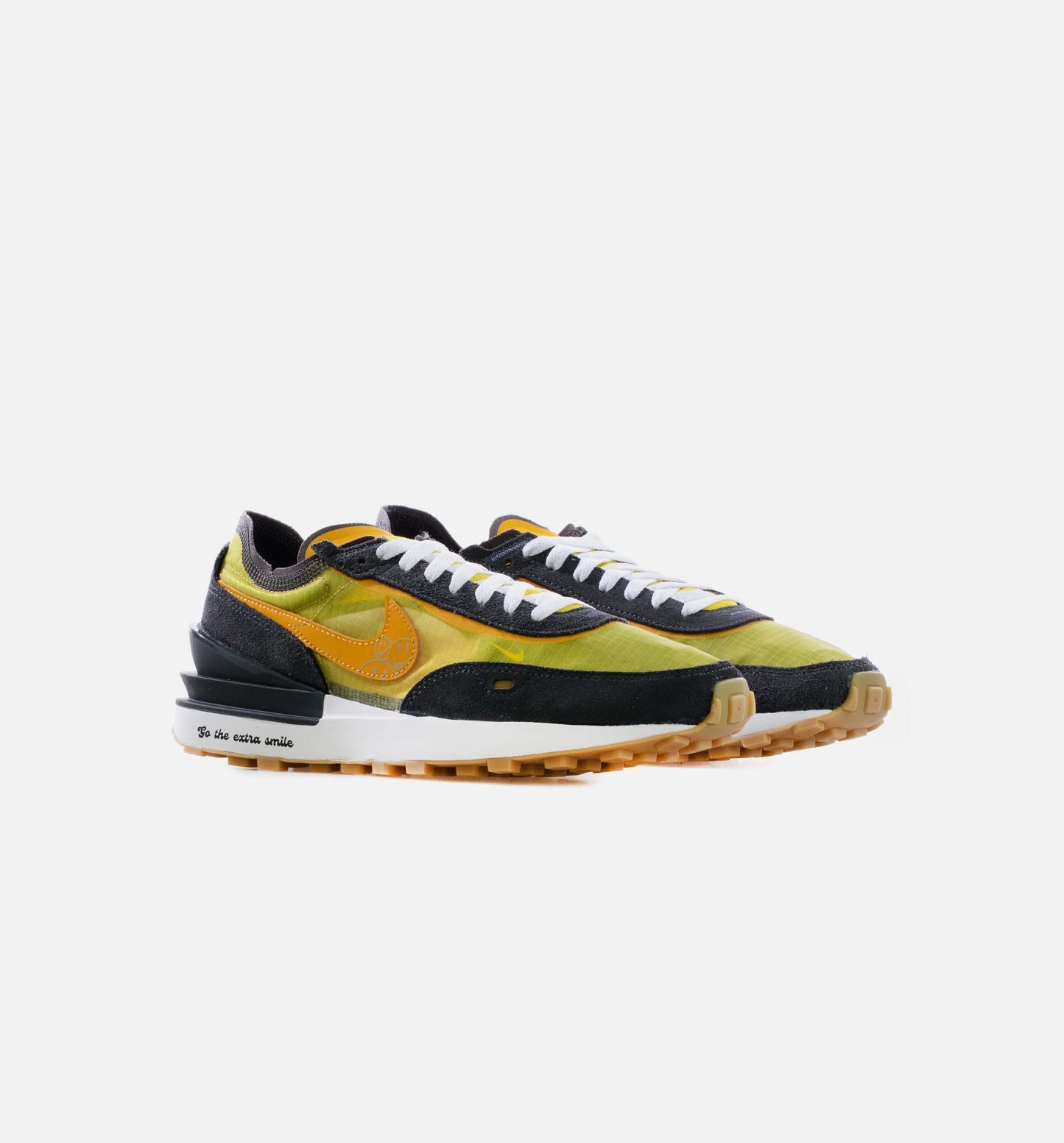 Waffle One SE Go The Extra Smile Mens Lifestyle Shoe Yellow Black Green