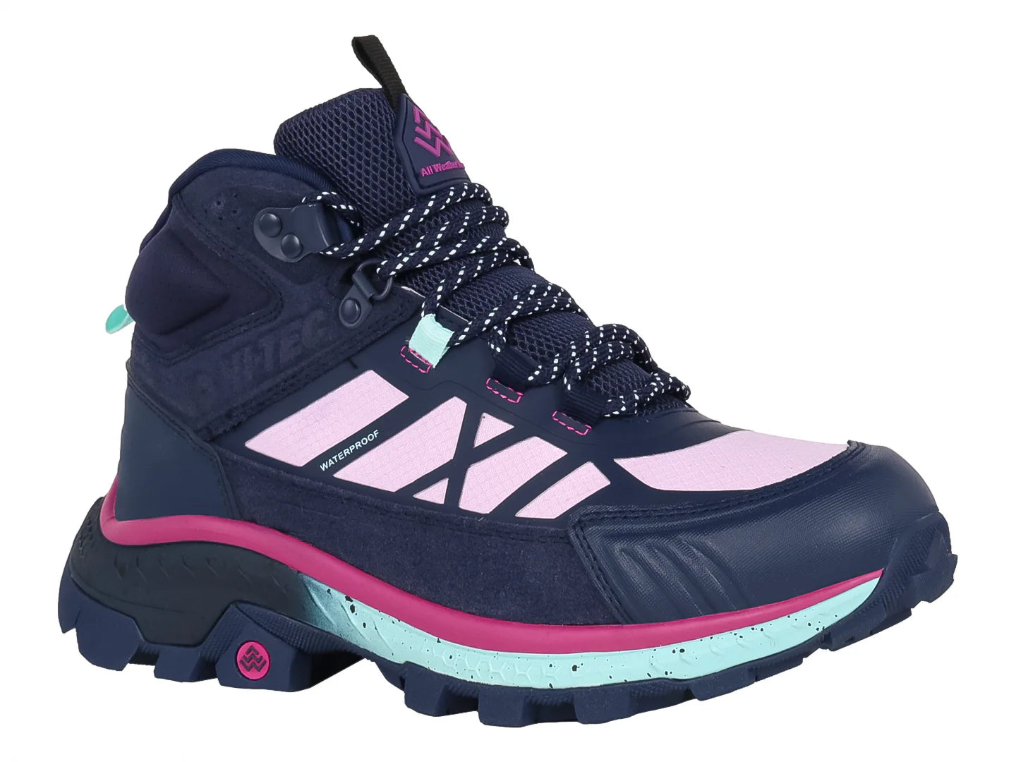 Botas de Excursionismo HI TEC Azul Multicolor para Mujer