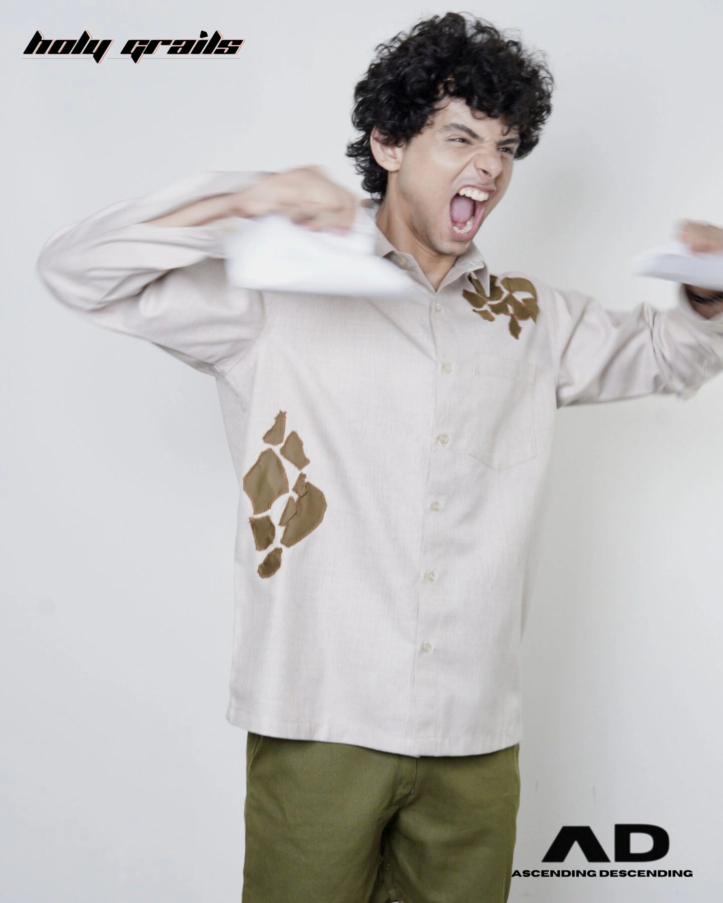 9toFight Cream Designer Shirt HG x Ascending Descending
