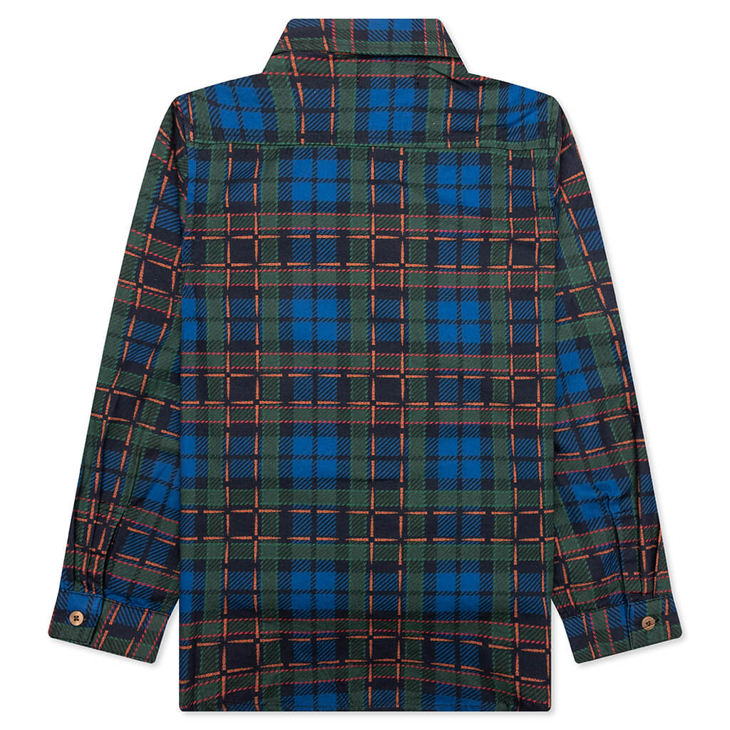 Kids Explore L S Woven Plaid