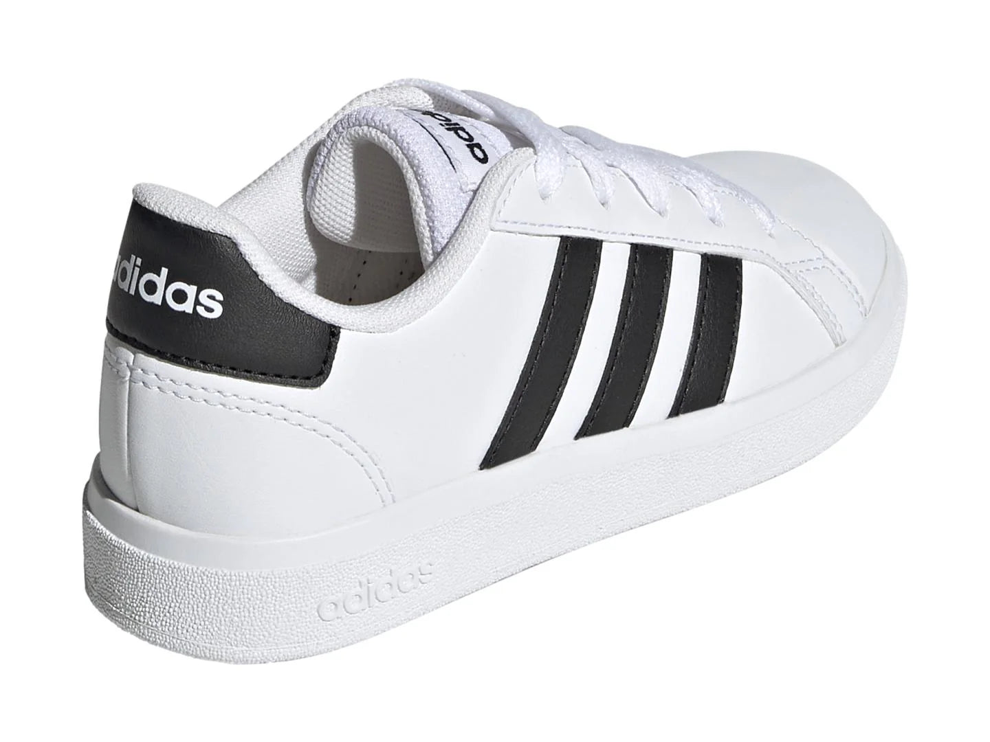 Tenis Adidas Grand Court 20 Blanco y Negro para Niño