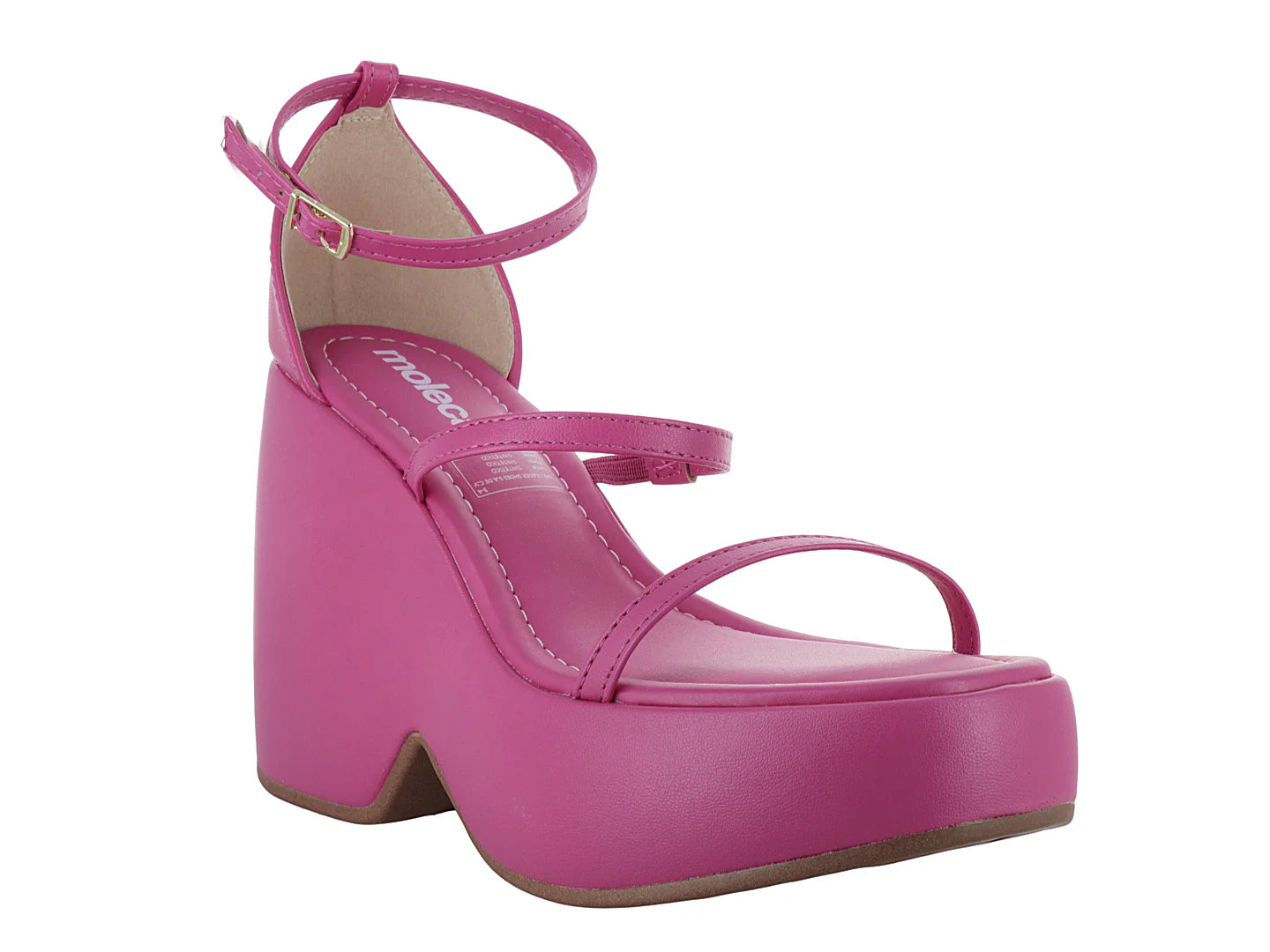 Sandalias de Plataforma Moleca Color Rosa para Mujer