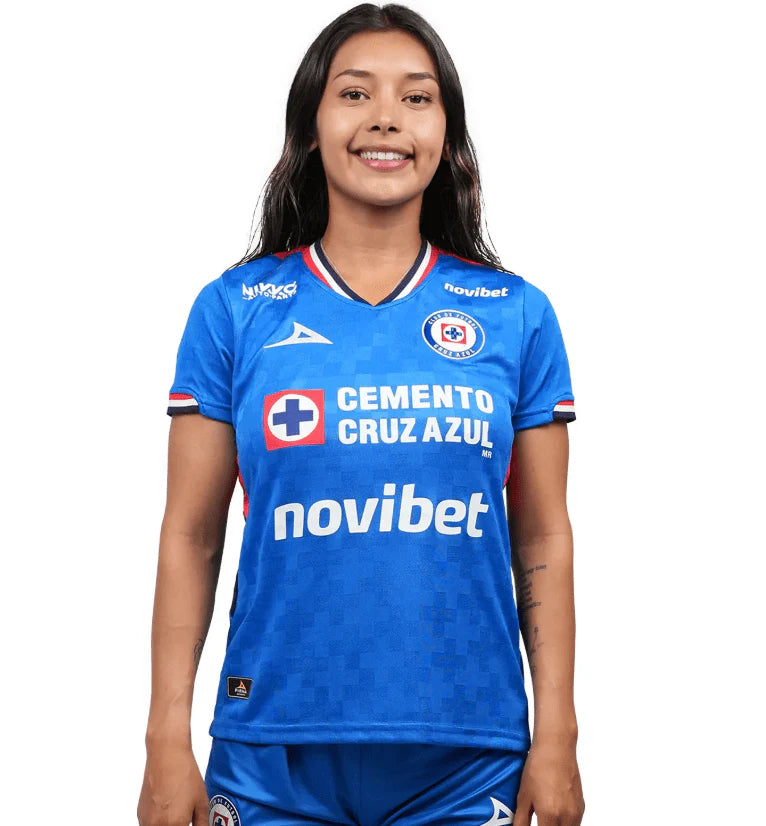 Pirma Cruz Azul Home Womens Soccer Jersey 25 Royal Blue