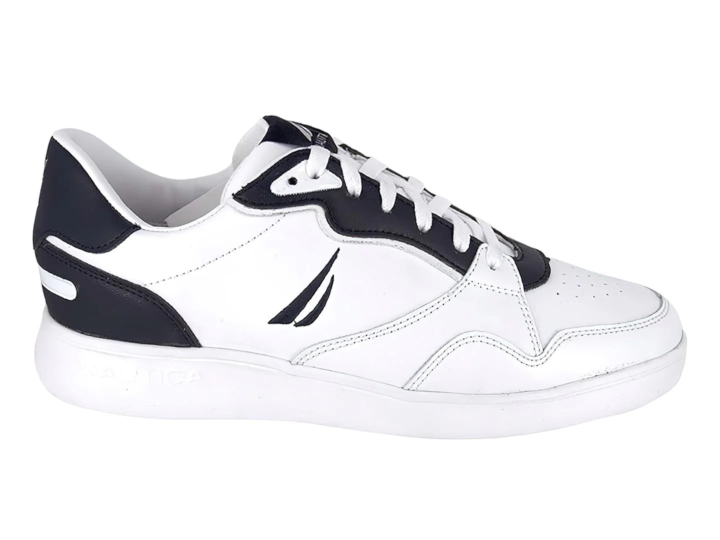 Tenis Nautica Fulton Blanco y Marino para Hombre