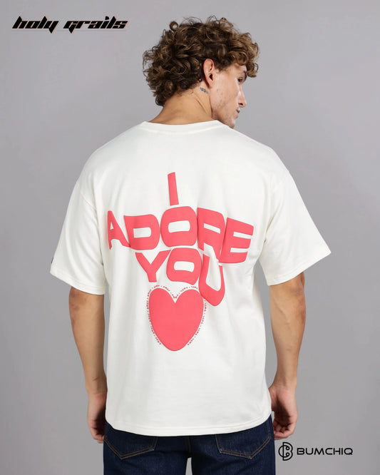 Adore You White Oversize Tee HG x Bumchiq