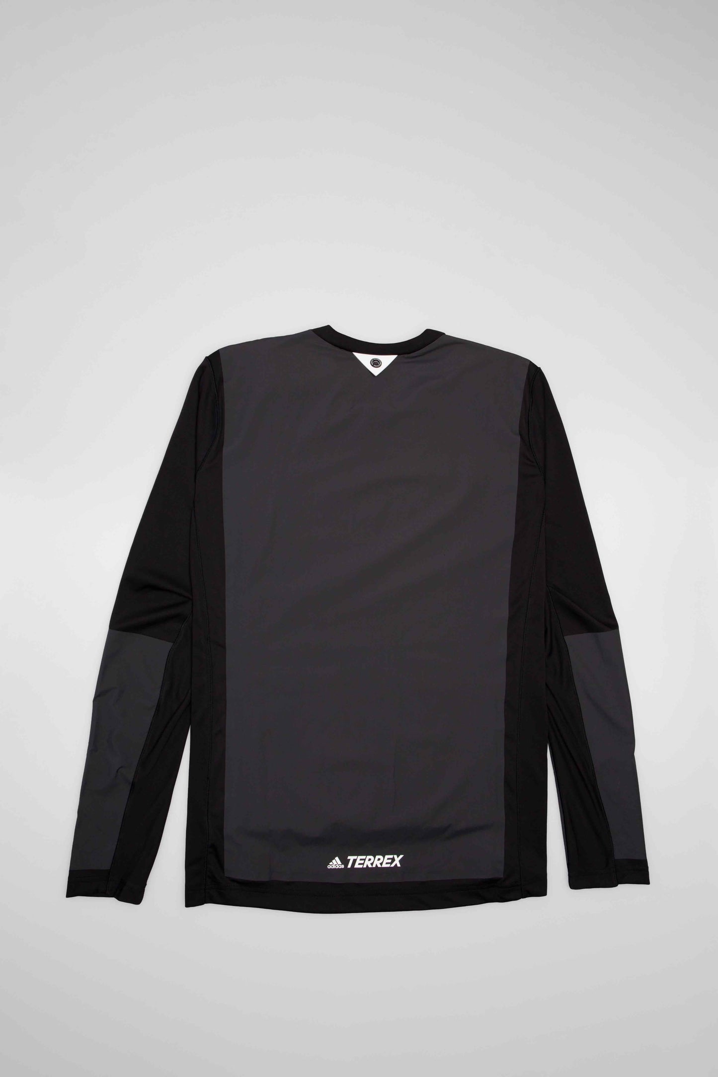 Agravic Bonded Long Sleeve Mens T Shirt Black White