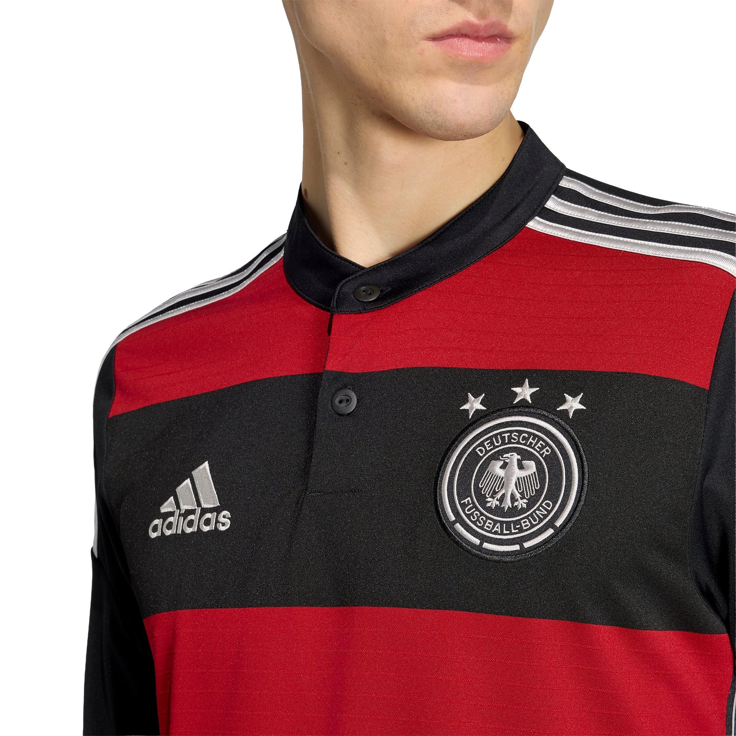 adidas Germany Away 2014 Mens Soccer Jersey Black Red White