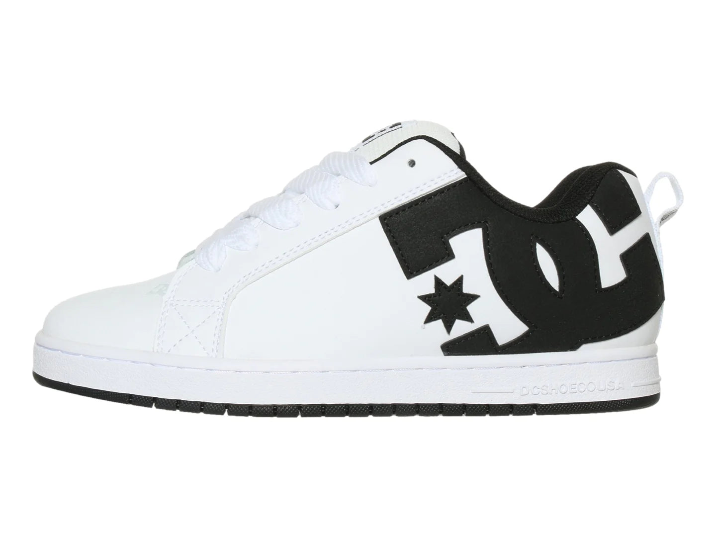 Tenis DC Shoes Court Graffik Blancos y Negros para Hombre