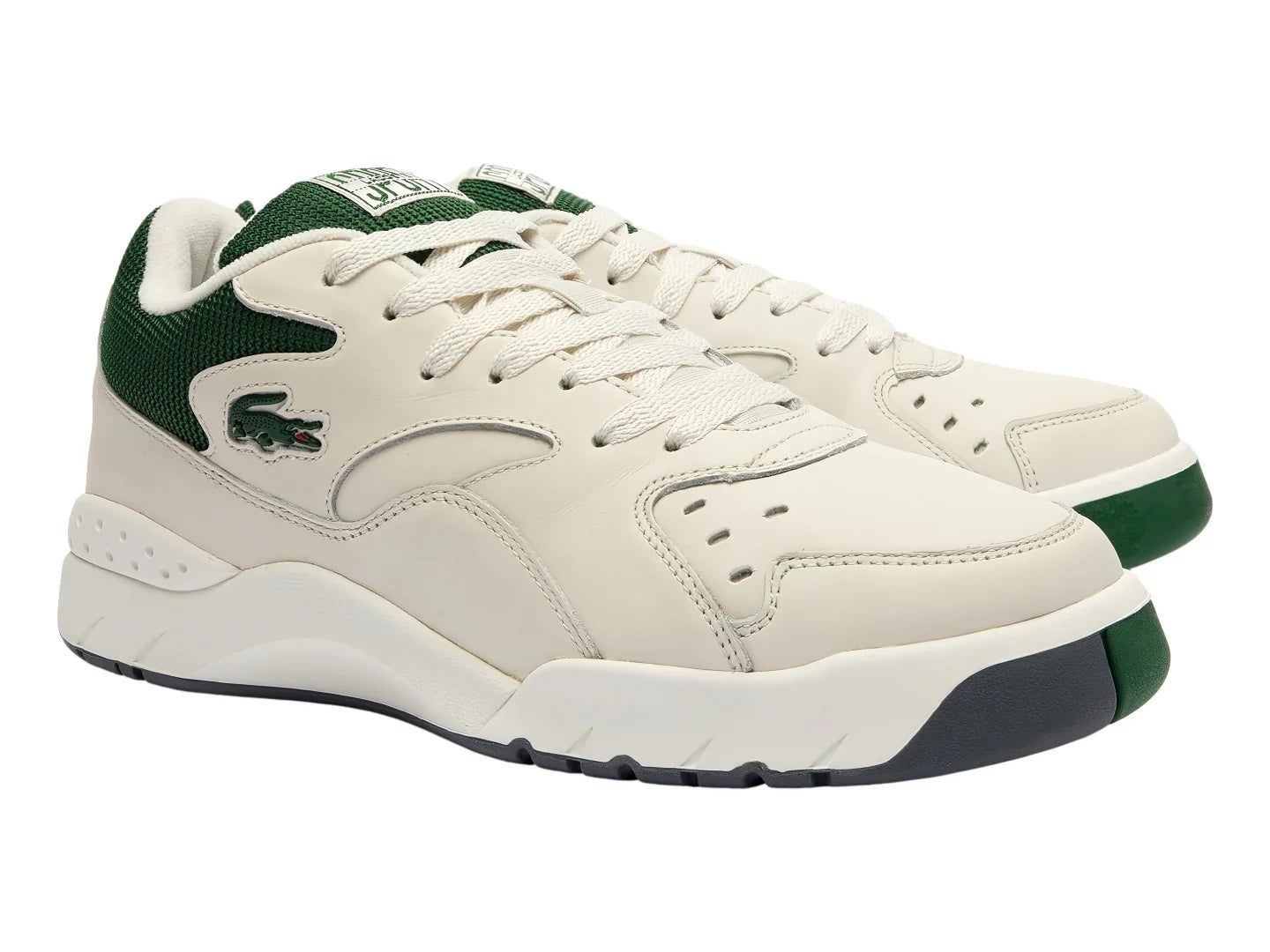 Tenis Lacoste L002 Evo Blanco y Verde para Hombre