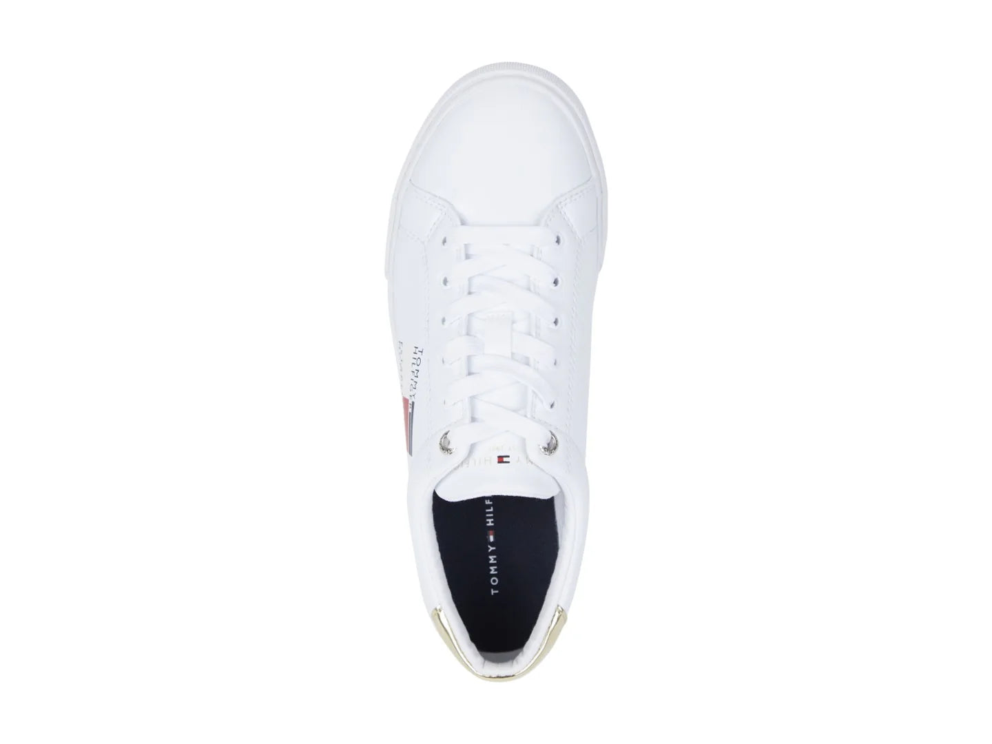 Tenis Tommy Hilfiger Side Flag Blanco para Mujer