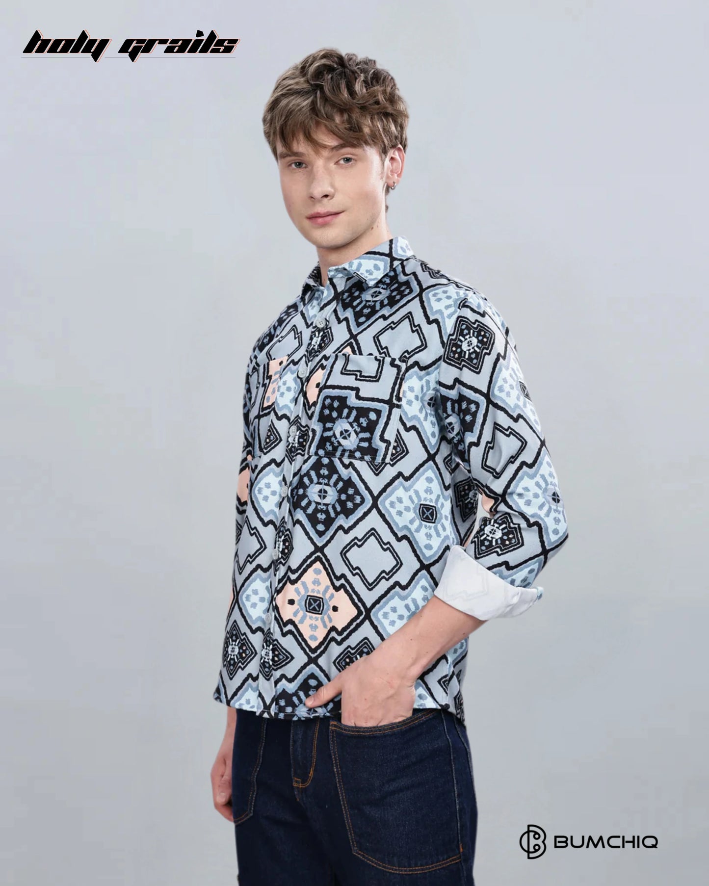Enigmatic Blue Overshirt HG x Bumchiq