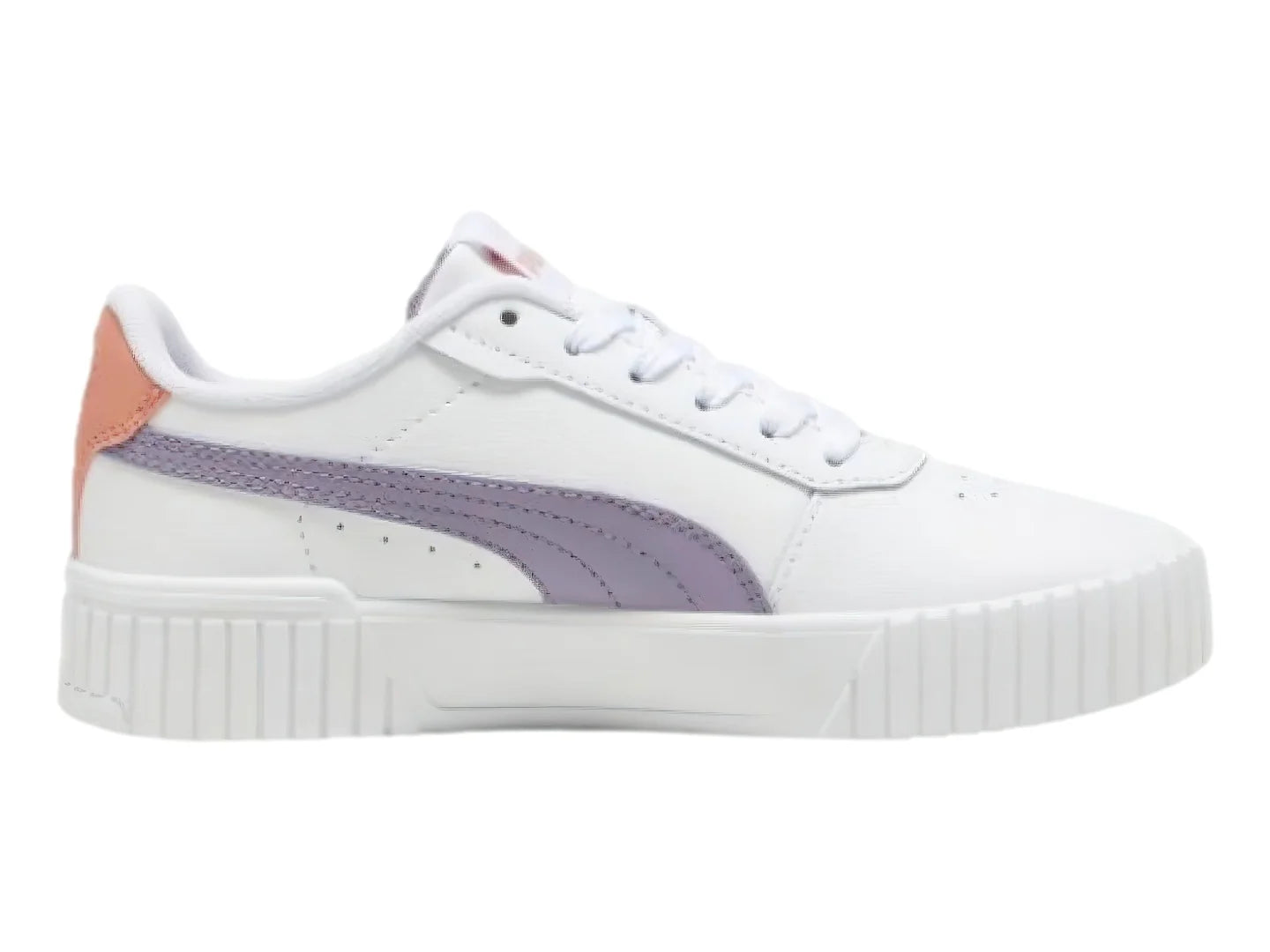 Tenis PUMA Carina 20 Blanco y Morado para Niña