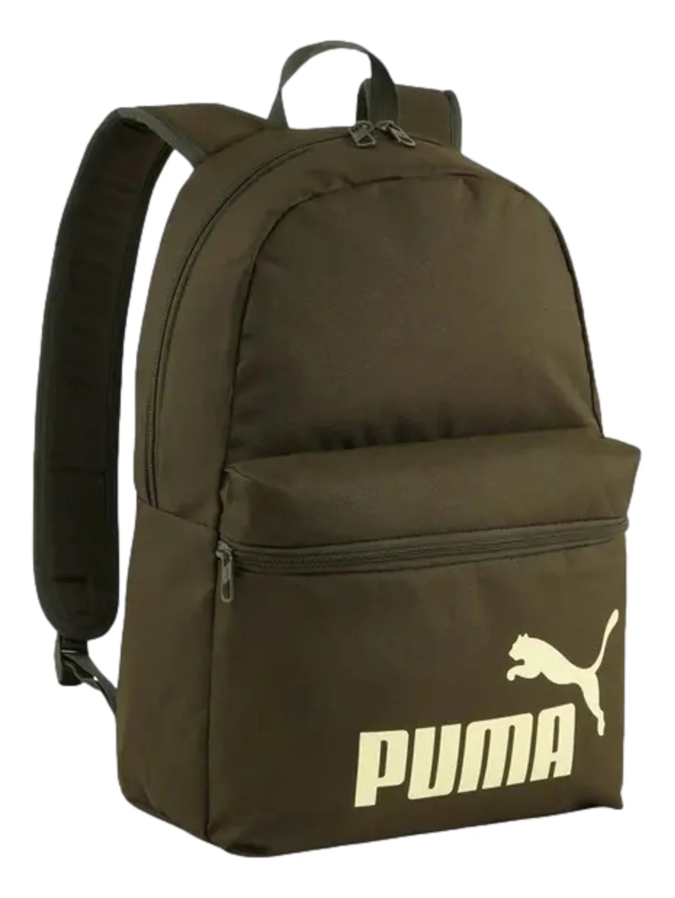 Mochila Puma Phase Verde Olivo y Oro Unisex