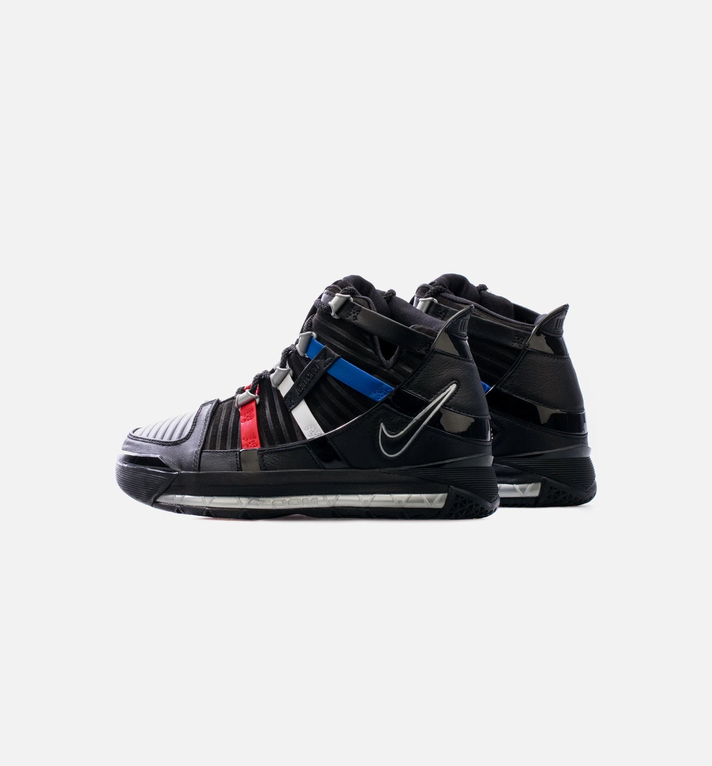 Zoom LeBron 3 Barbershop Mens Basketball Shoe Black Free Shipping
