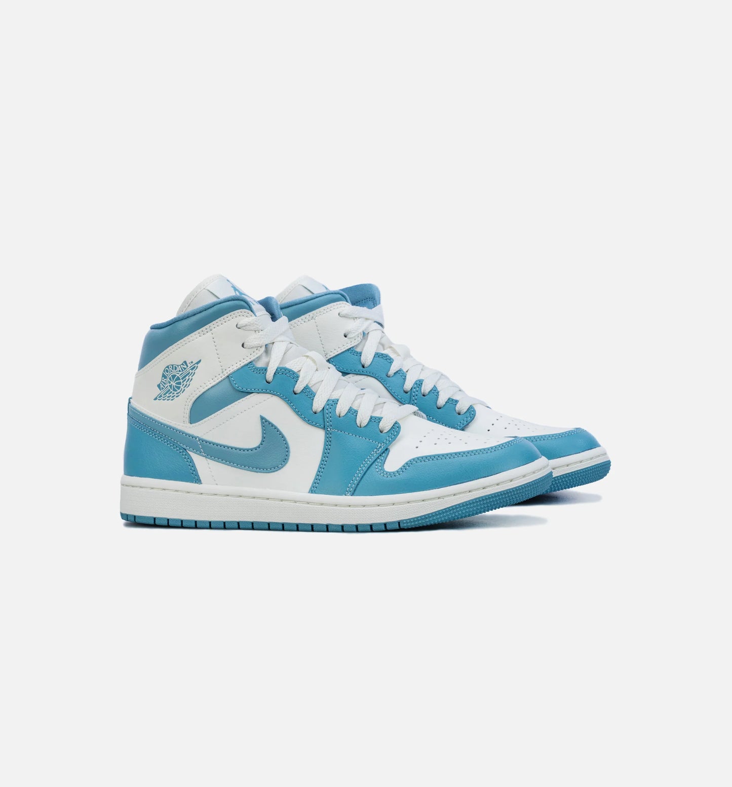 Air Jordan 1 Mid University Blue Womens Lifestyle Shoe Blue White