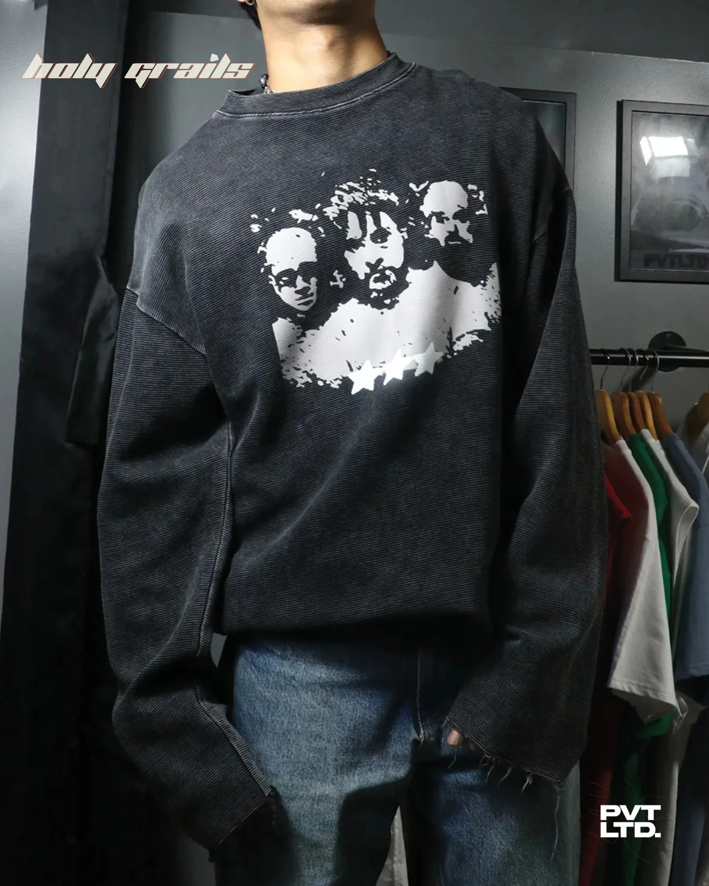 Cinema Ribbed Full Sleeve Tee HG x Pvt Ltd