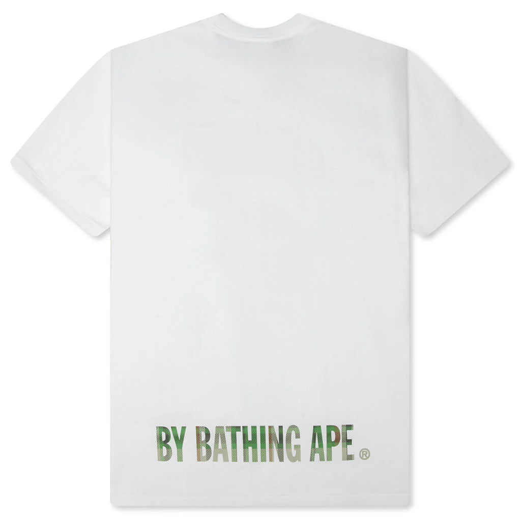 BAPE Check Ape Face Tee White Green