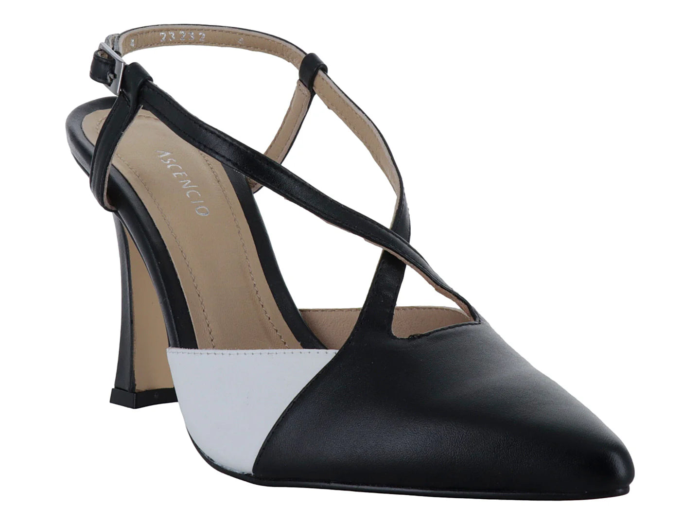 Sandalias Ascencio Negro Blanco para Mujer