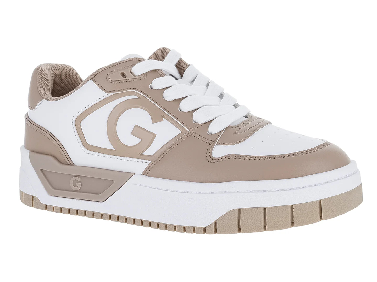 Tenis GBG Hotlin Blanco y Beige para Mujer