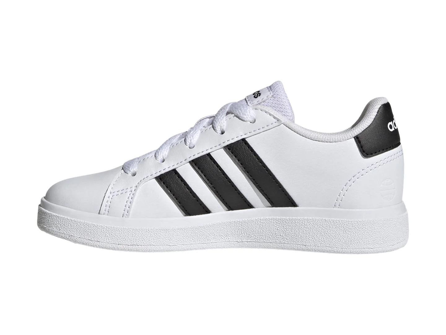 Tenis Adidas Grand Court 20 Blanco y Negro para Niño