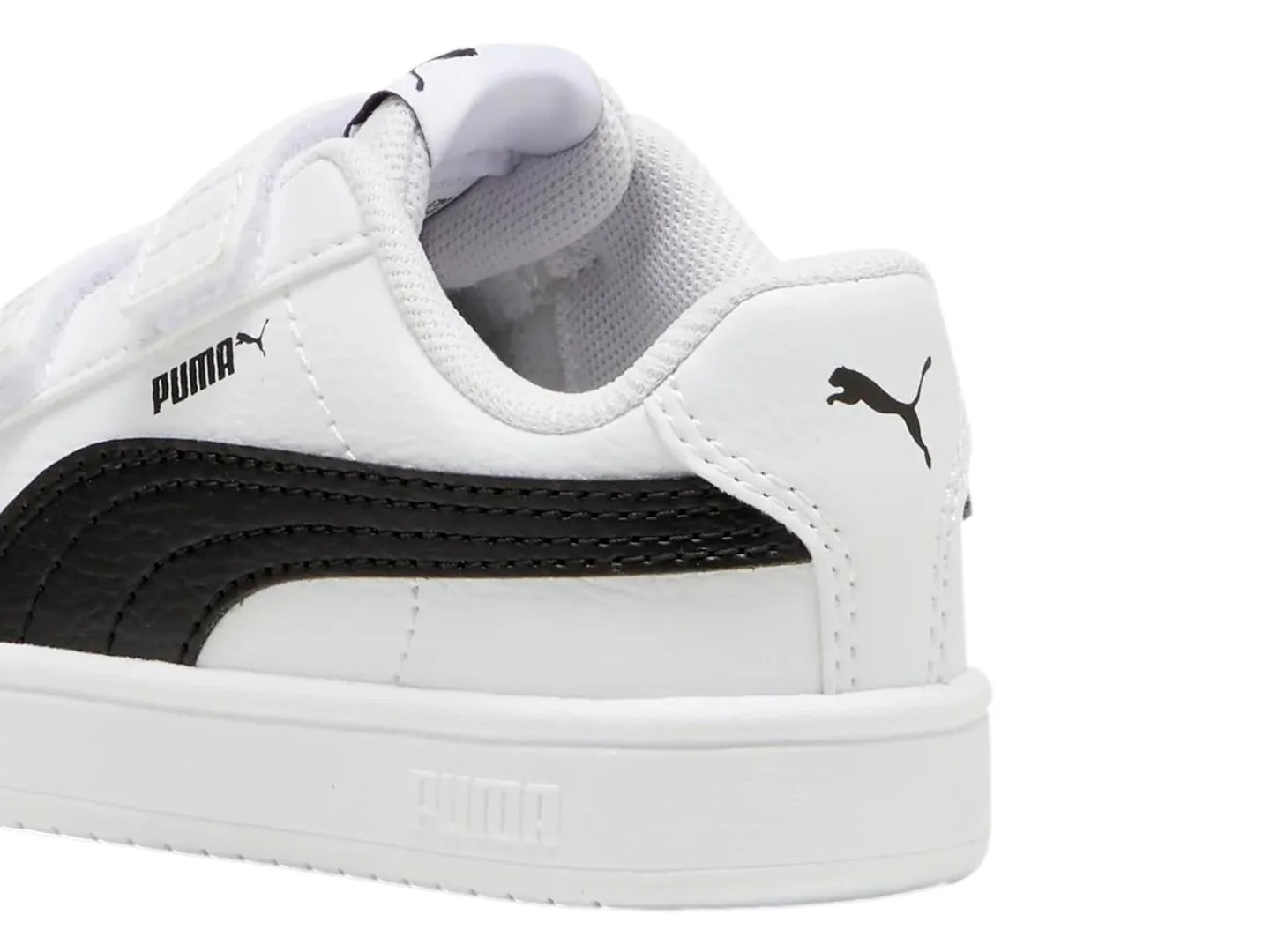 Tenis Puma Rickie Classic V Blanco y Negro para Niño