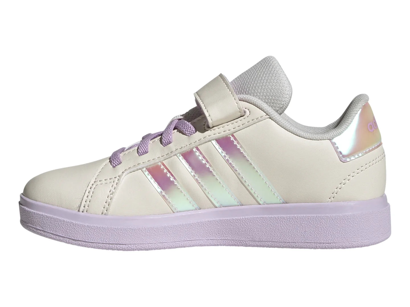 Tenis Adidas Grand Court 20 Blanco y Lila para Niña