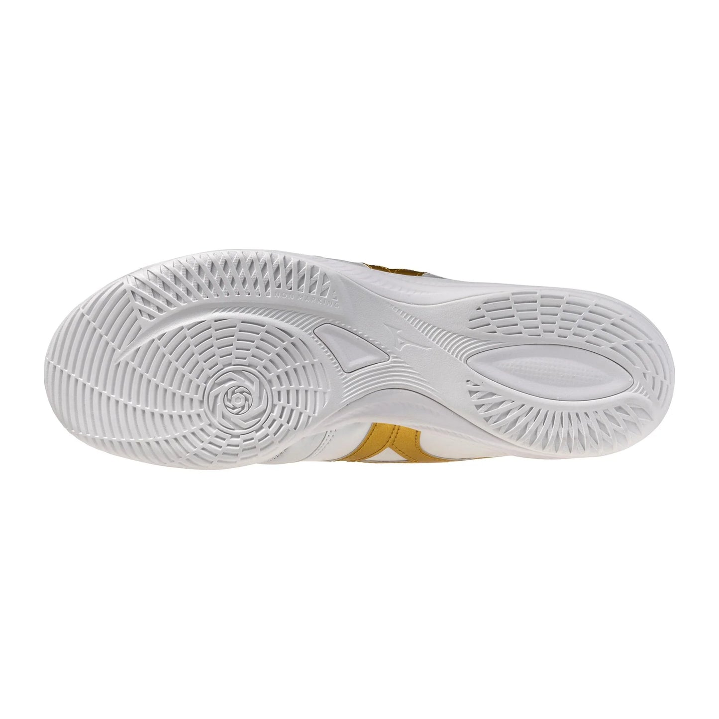 Mizuno Morelia Sala Elite IN Mens Soccer Shoes White Gold