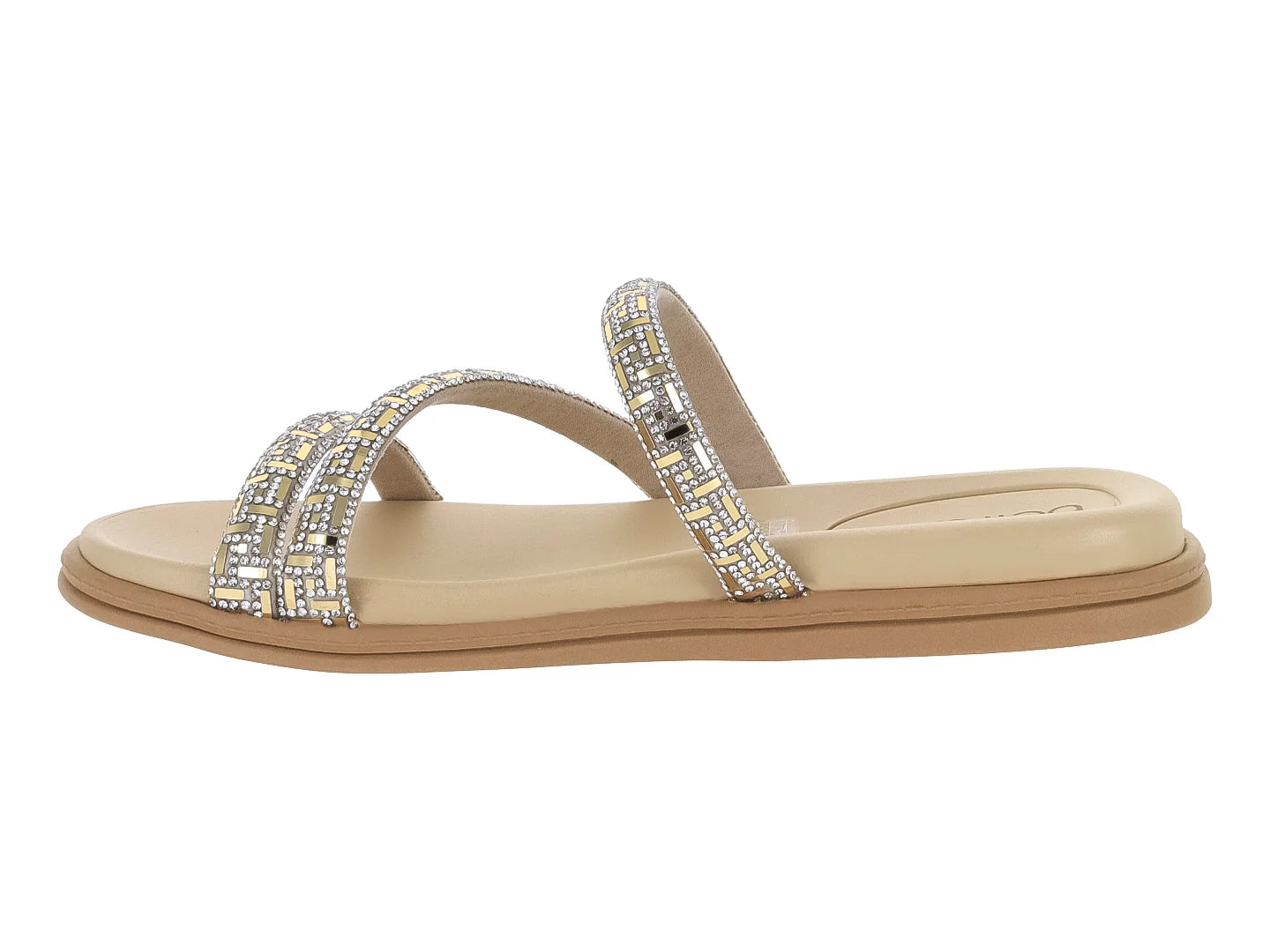 Sandalias Beira Rio Cristal Dorado para Mujer