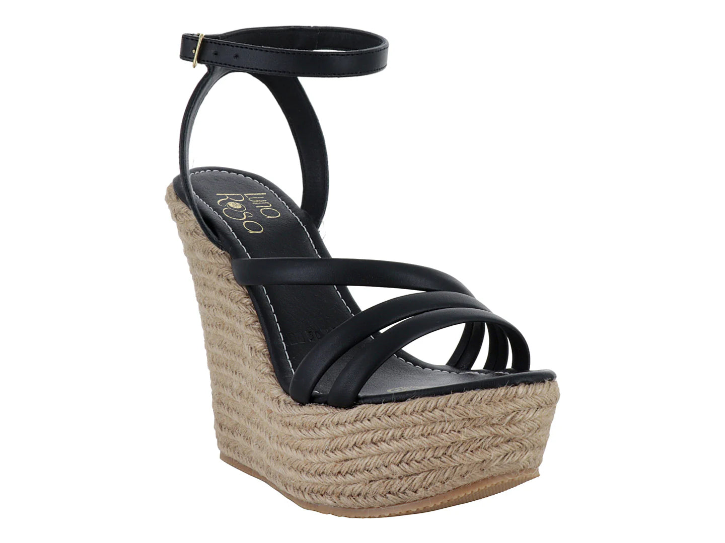 Sandalias Luna Rosa Plataforma Negro para Mujer