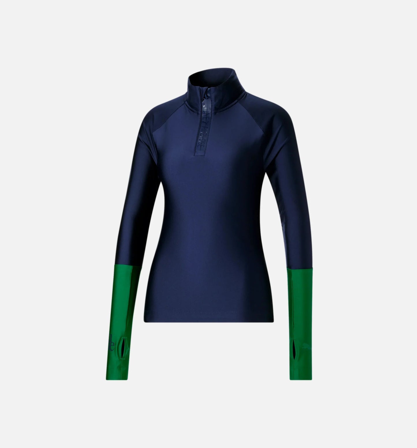June Ambrose Shot Caller 1 4 Zip Womens Jacket Blue Green